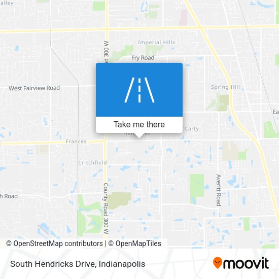 South Hendricks Drive map