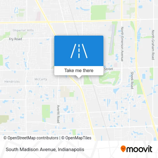 South Madison Avenue map