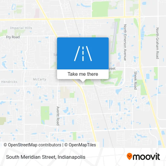 South Meridian Street map