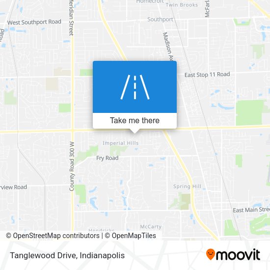 Tanglewood Drive map