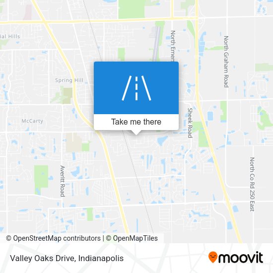 Valley Oaks Drive map