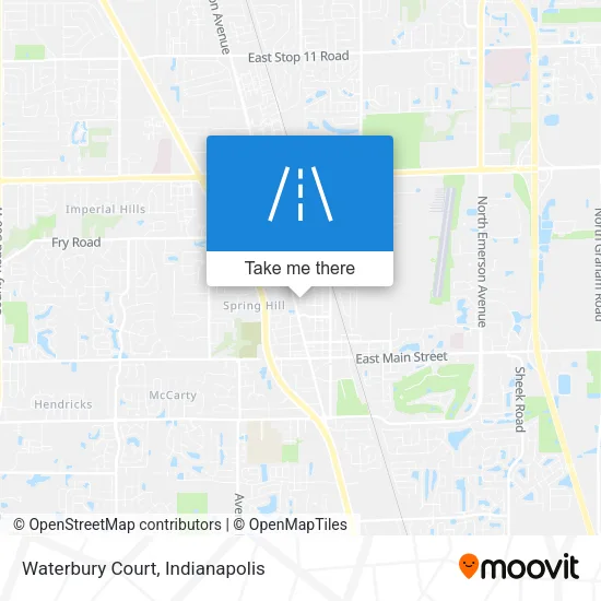 Waterbury Court map