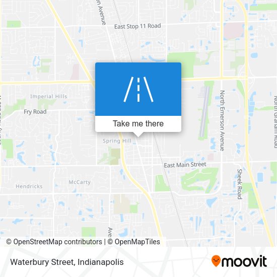 Waterbury Street map