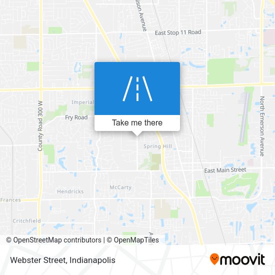 Webster Street map