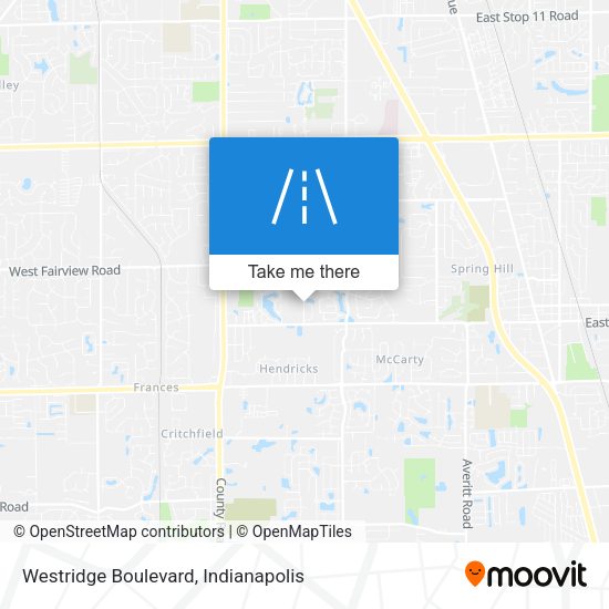 Westridge Boulevard map