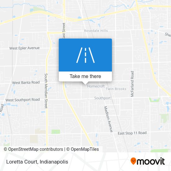 Loretta Court map