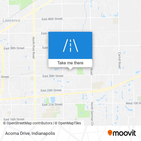 Acoma Drive map