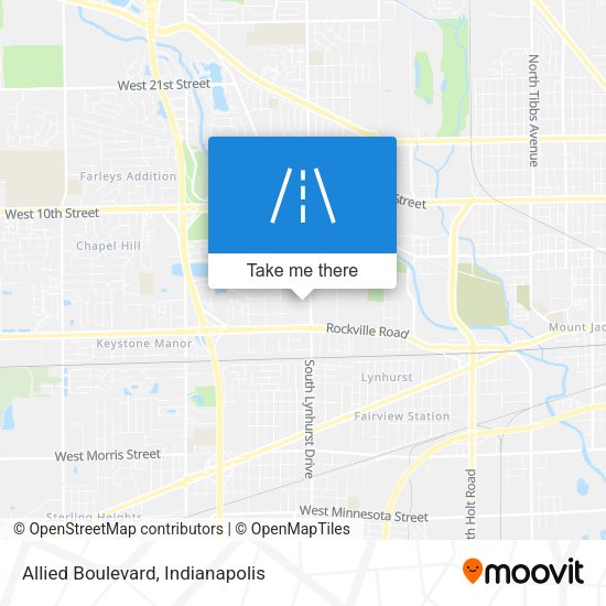 Mapa de Allied Boulevard