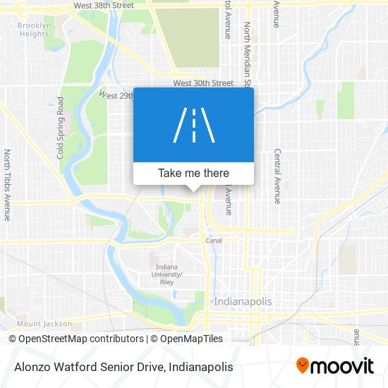 Alonzo Watford Senior Drive map