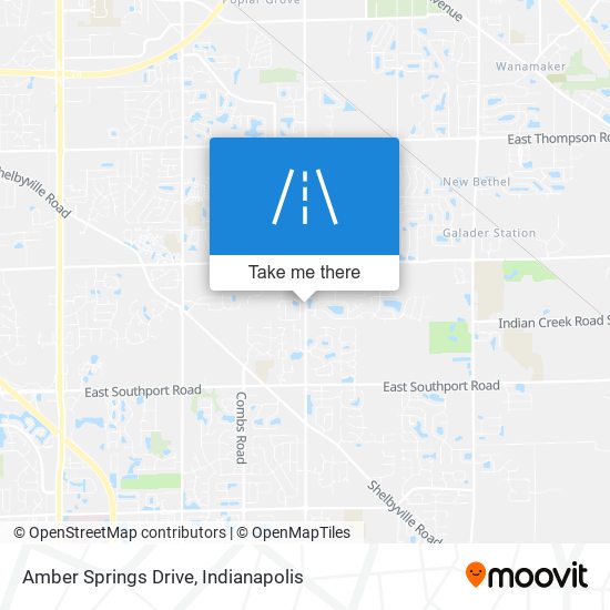 Amber Springs Drive map