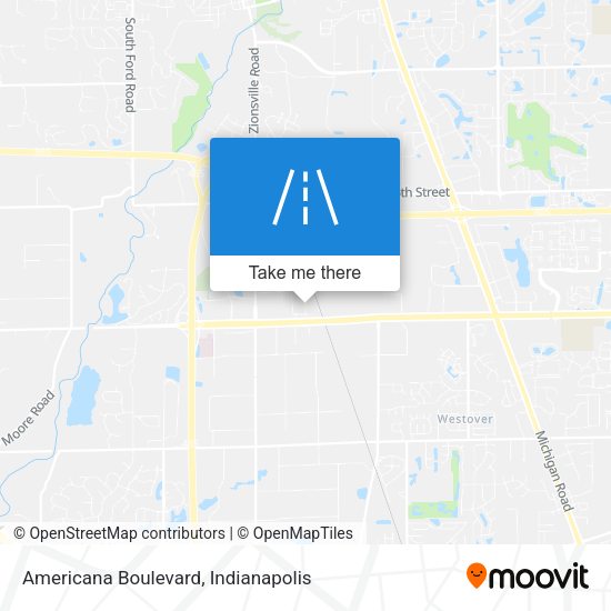 Americana Boulevard map