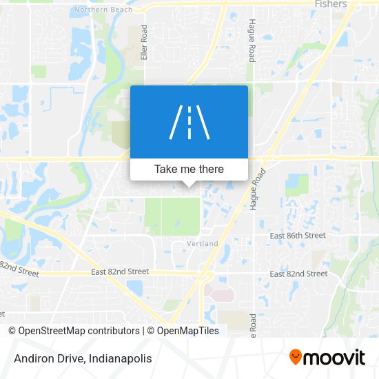 Andiron Drive map