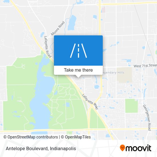 Antelope Boulevard map
