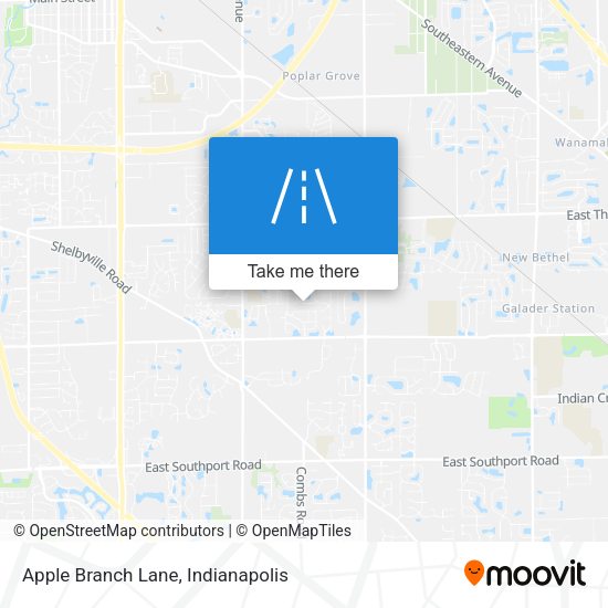 Apple Branch Lane map