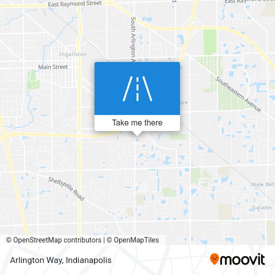 Arlington Way map