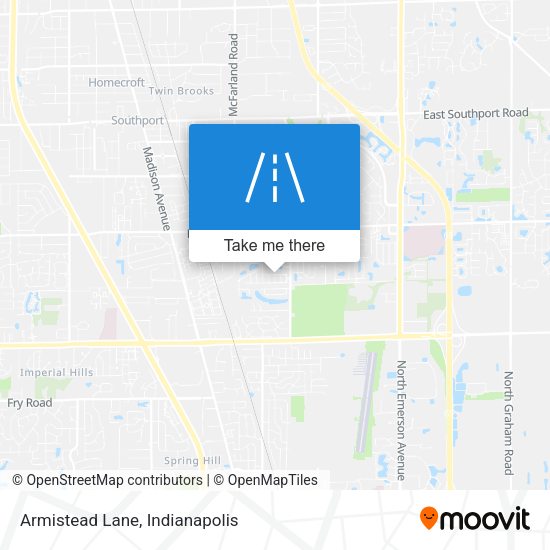 Armistead Lane map