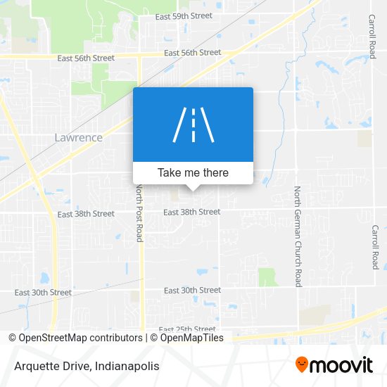 Arquette Drive map