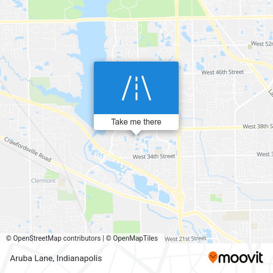 Mapa de Aruba Lane