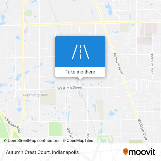 Mapa de Autumn Crest Court