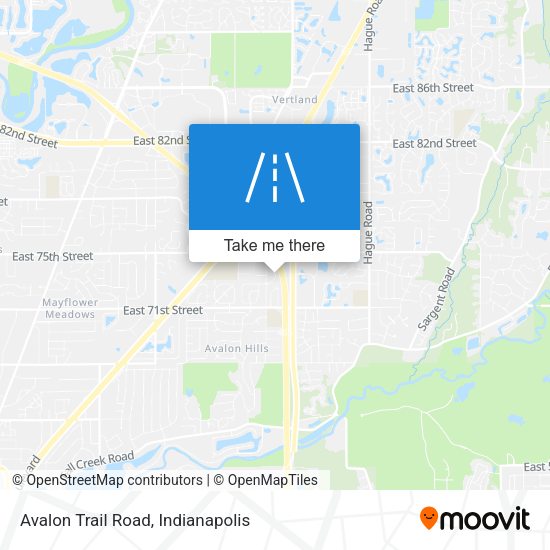 Avalon Trail Road map