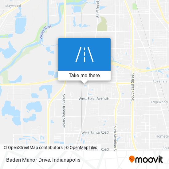 Baden Manor Drive map