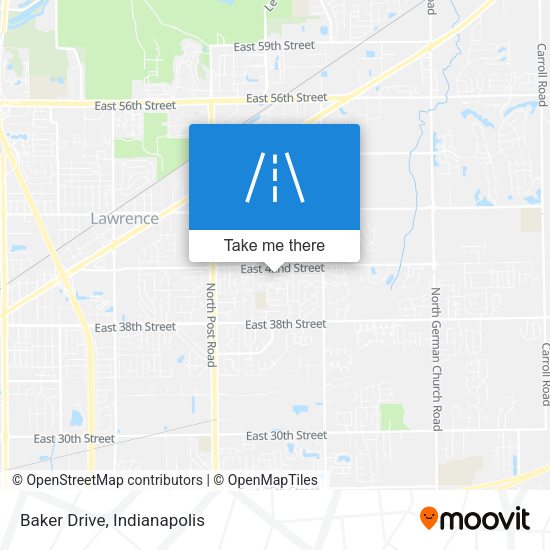 Baker Drive map