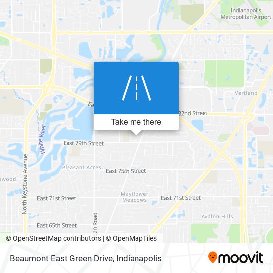 Beaumont East Green Drive map