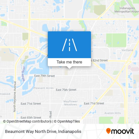 Beaumont Way North Drive map