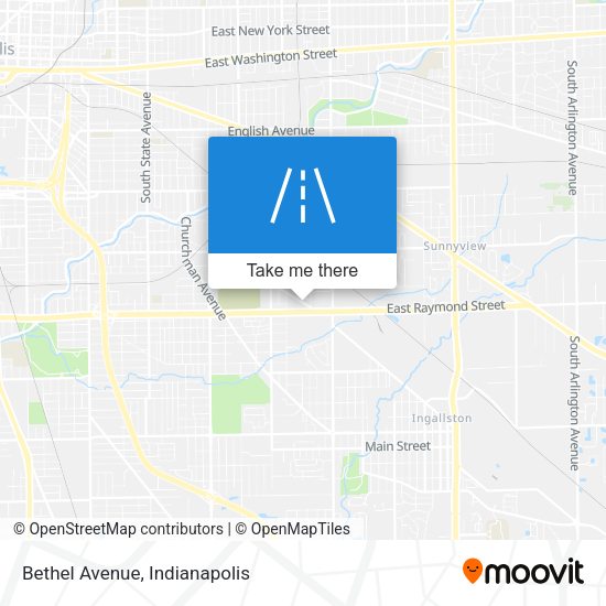 Bethel Avenue map