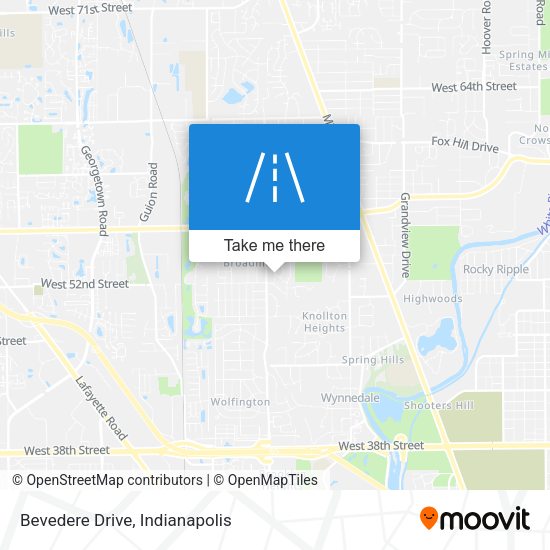 Bevedere Drive map