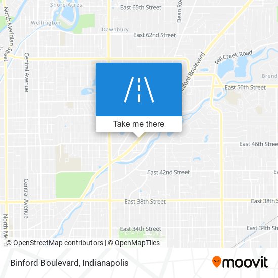 Binford Boulevard map