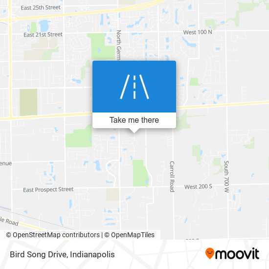 Bird Song Drive map