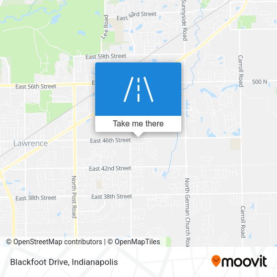 Blackfoot Drive map