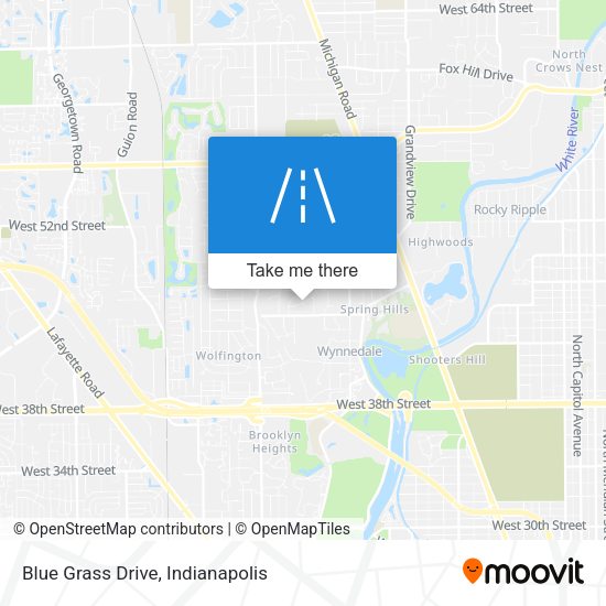 Blue Grass Drive map