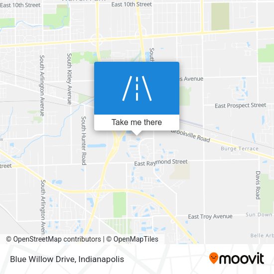 Blue Willow Drive map