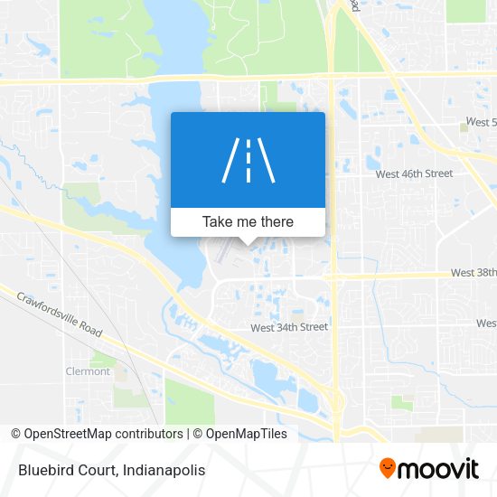 Mapa de Bluebird Court