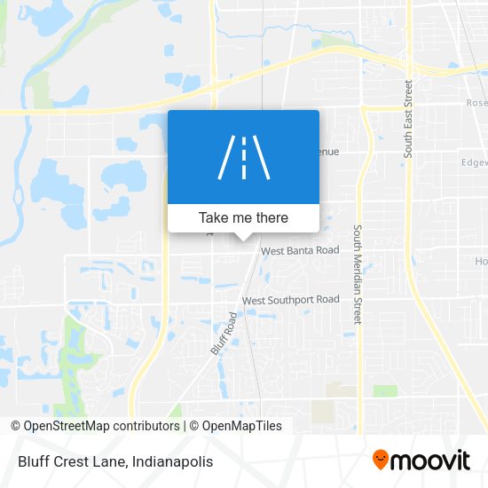 Bluff Crest Lane map