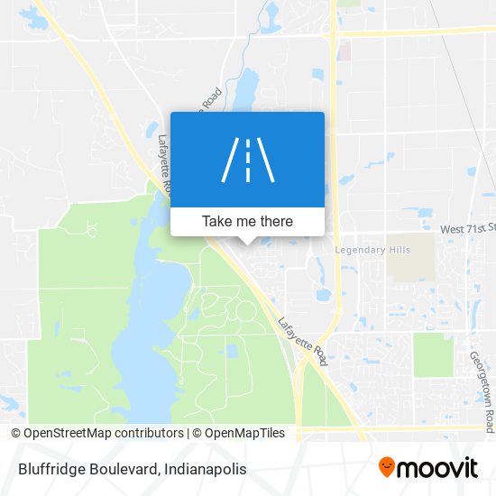 Bluffridge Boulevard map