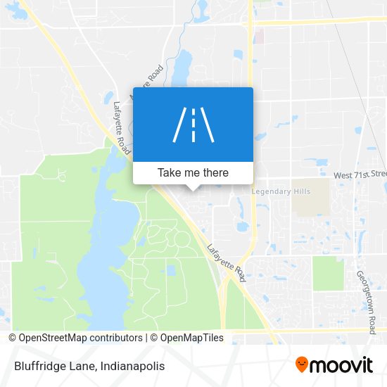 Mapa de Bluffridge Lane