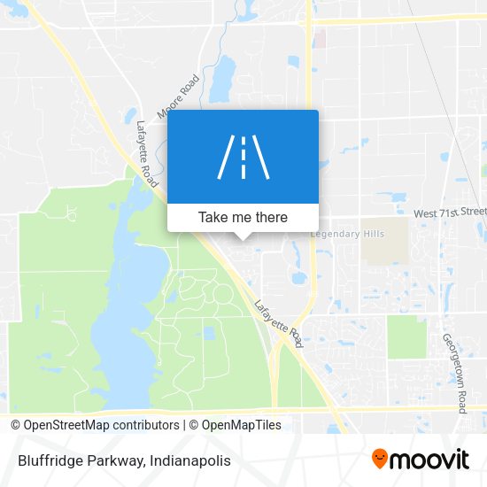 Mapa de Bluffridge Parkway