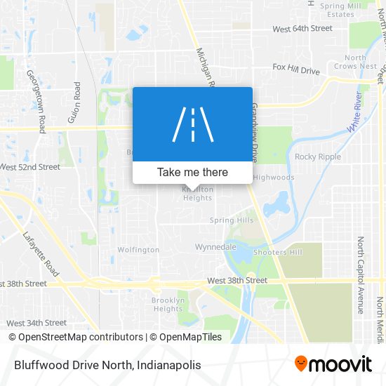 Bluffwood Drive North map
