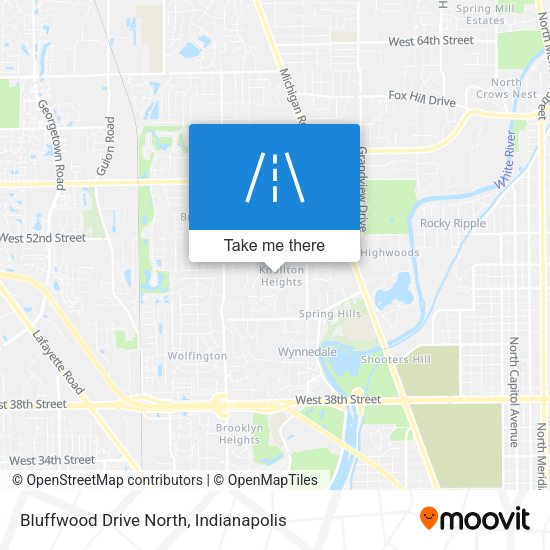 Mapa de Bluffwood Drive North
