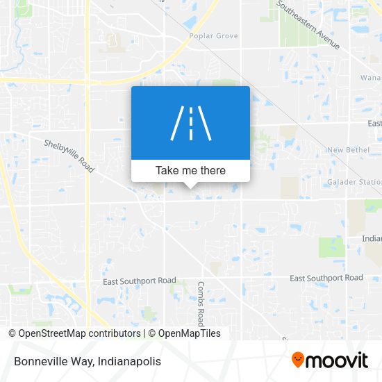 Mapa de Bonneville Way