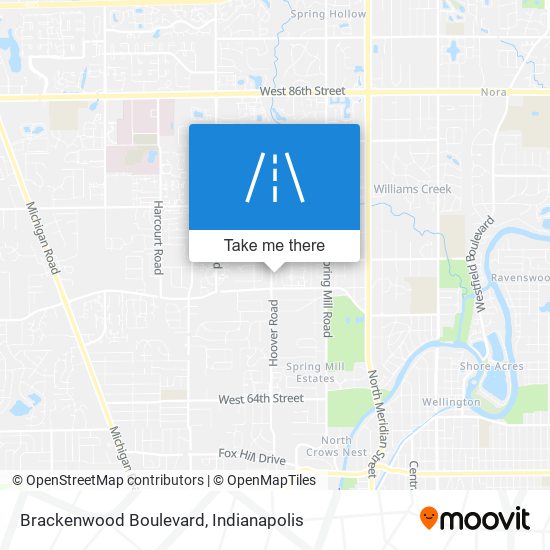 Brackenwood Boulevard map