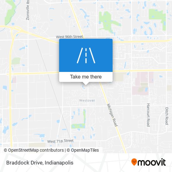 Braddock Drive map