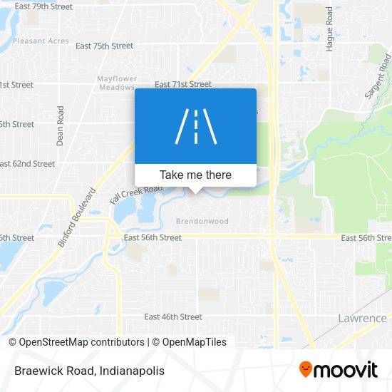 Mapa de Braewick Road