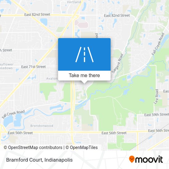 Mapa de Bramford Court