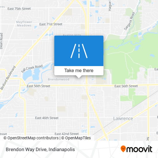 Brendon Way Drive map