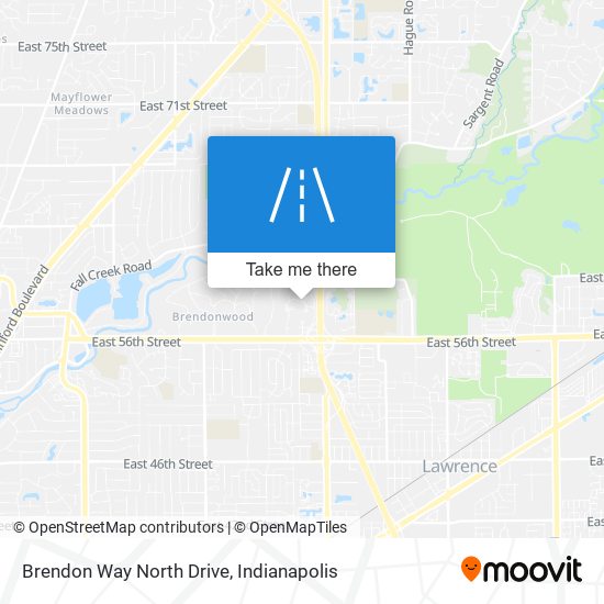 Brendon Way North Drive map