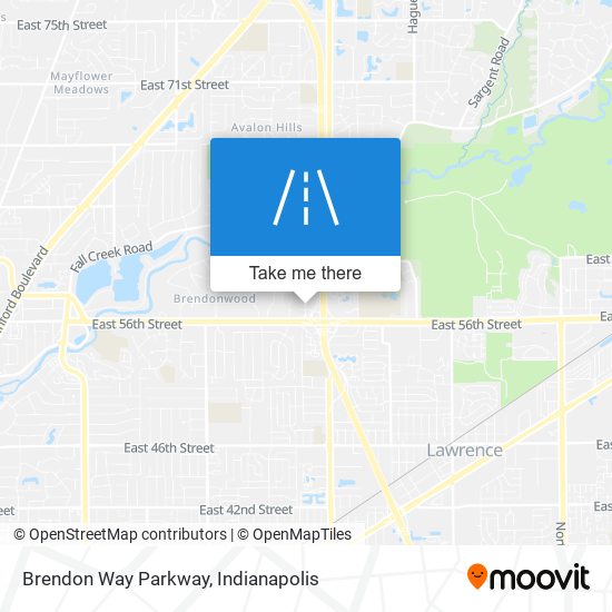 Brendon Way Parkway map